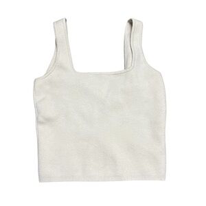 Abercrombie & Fitch Soft A&F Collection Knit Square Neck Crop Tank